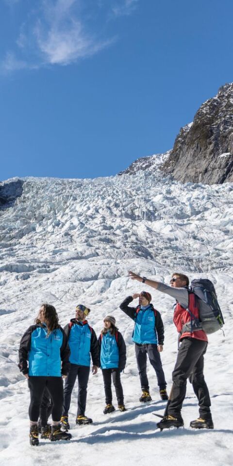 People on Franz Josef Glacier (credit to Miles Holden)